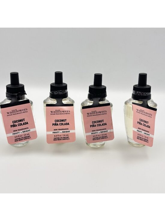 Bath & Body Works Other - Lot Of 4 Bath & Body Works Coconut Piña Colada Wallflower Fragrance Refill Bulbs